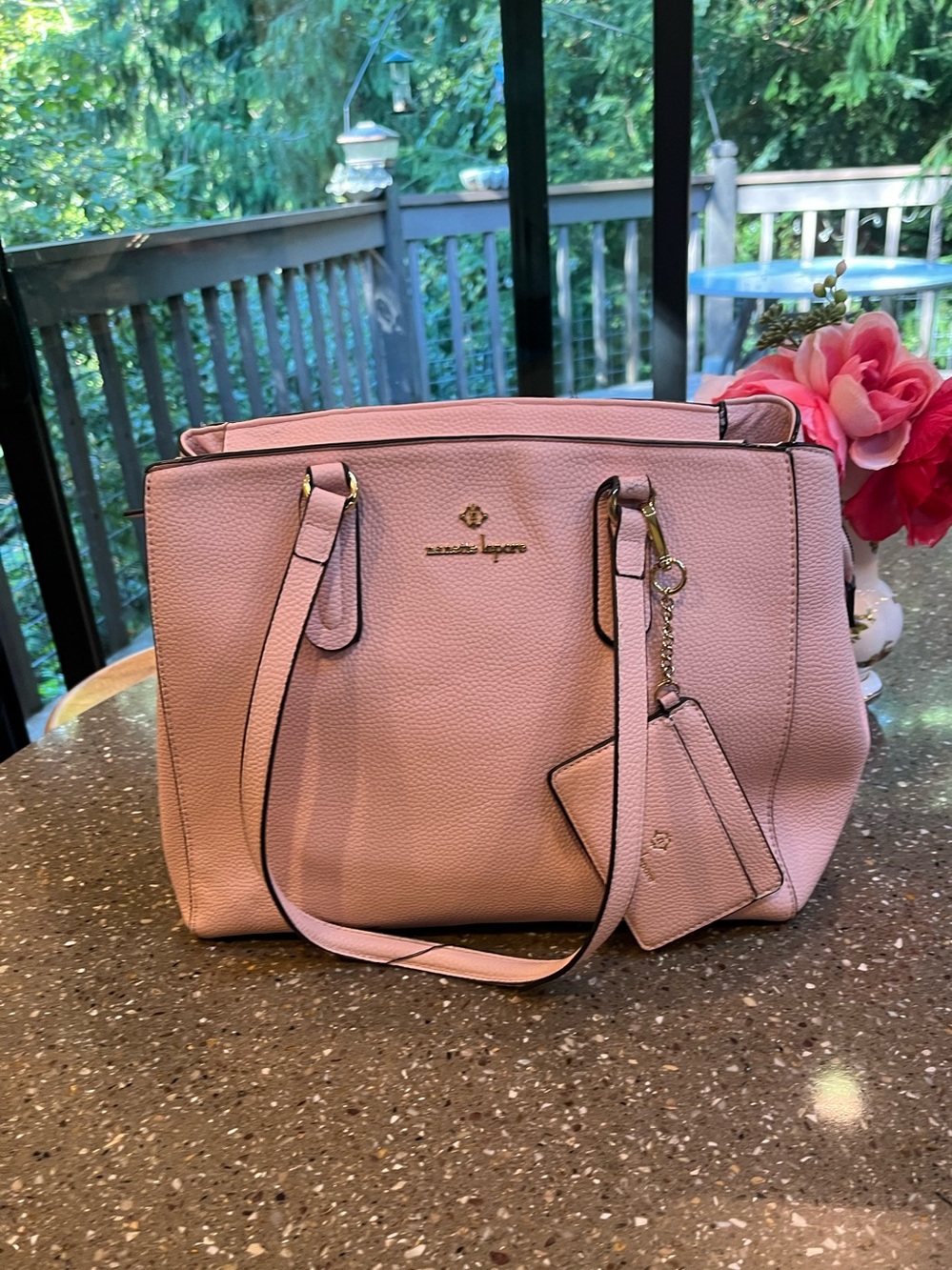 Nanette Lepore Pink Leather Tote Bag